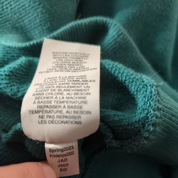 **4/$20** Champion Women's Relaxed Fit Teal 1/4 Zip Sweatshirt‎ Size XS - Picture 8 of 9